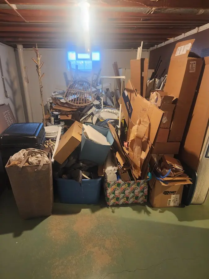 Roll-off dumpster container at job site for Roll Off Dumpster Rental in Garden Ridge